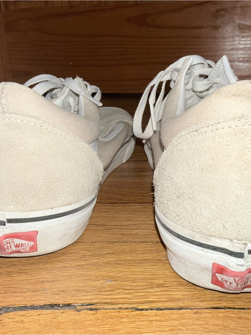 Vans Beige Old Skool Low-Top Sneakers with White Sidestripe - Picture 5 of 8
